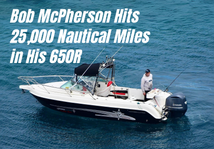 Bob McPherson completes 25000 Nautical Miles in his 650R.